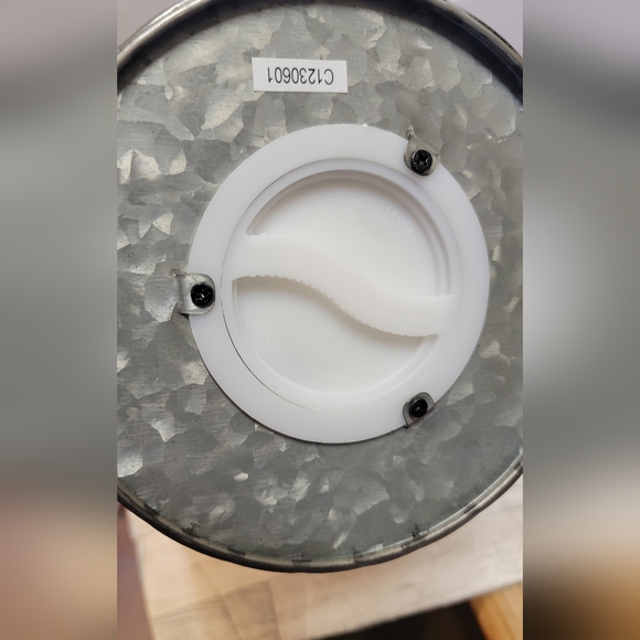 RED SHED Deer pattern iron pail candle holder. It lights up too! NWT* - Picture 7 of 9